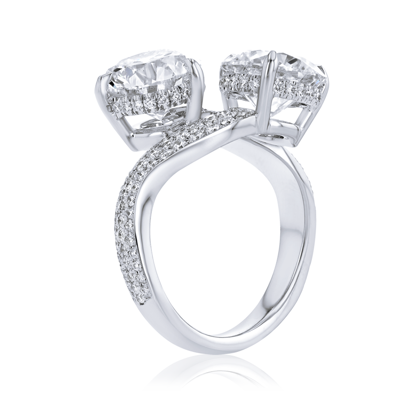 Fancy 2-Stone Diamond Ring - Marvels Co.