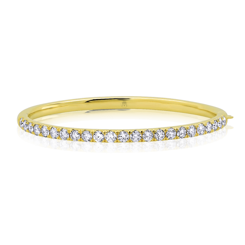 Round Diamond Bangle Bracelet - Marvels Co.