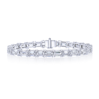 Emerald Cut Diamond Tennis Bracelet - Marvels Co.