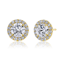 Halo Stud Earrings, Stunning Diamonds Diamond Earrings Marvels   