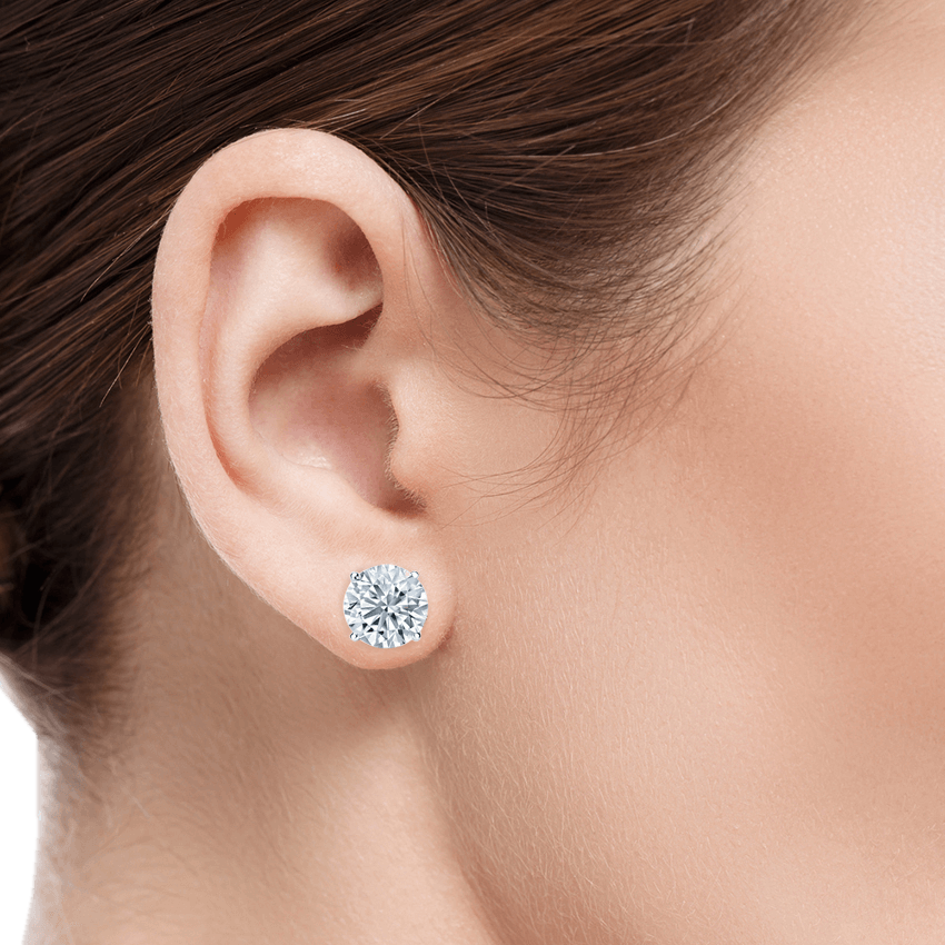 Low Profile Diamond Stud Earrings Diamond Earrings Marvels   