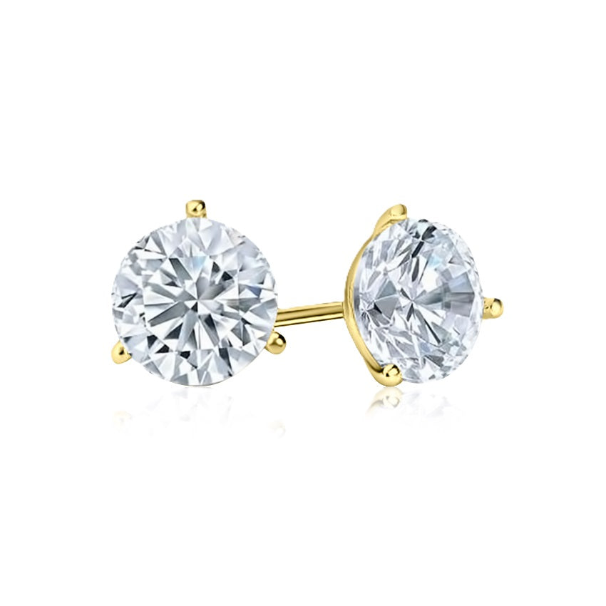 Martini-Setting Diamond Earrings - Marvels Co.