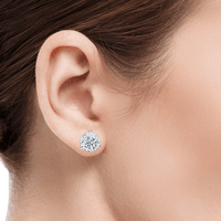 Martini-Setting Diamond Earrings - Marvels Co.