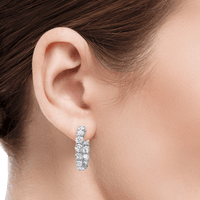 Inside Out Diamond Hoop Earrings - Marvels Co.