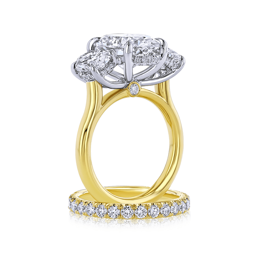 3-Stone Oval Diamond Ring - Marvels Co.