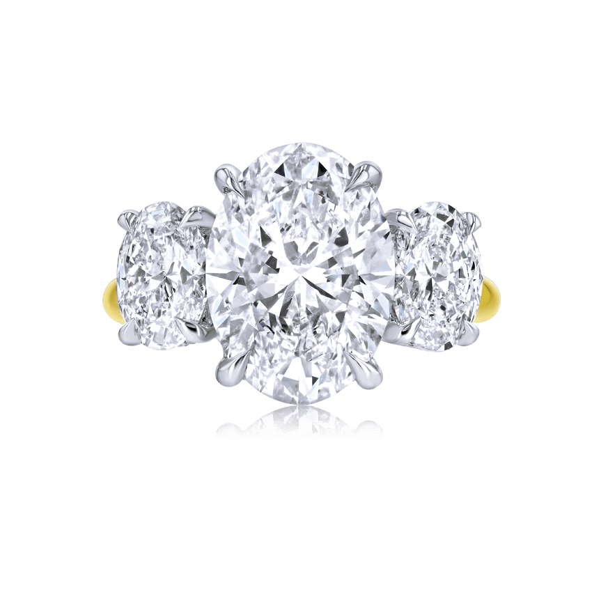 3-Stone Oval Diamond Ring - Marvels Co.