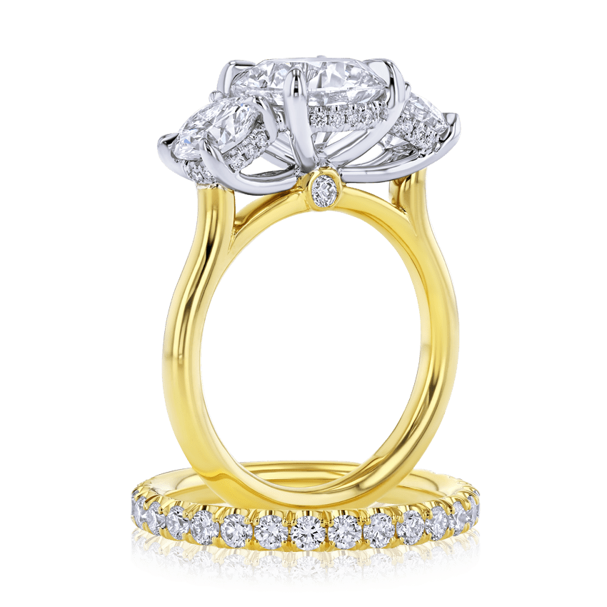 3-Stone Round Diamond Ring - Marvels Co.