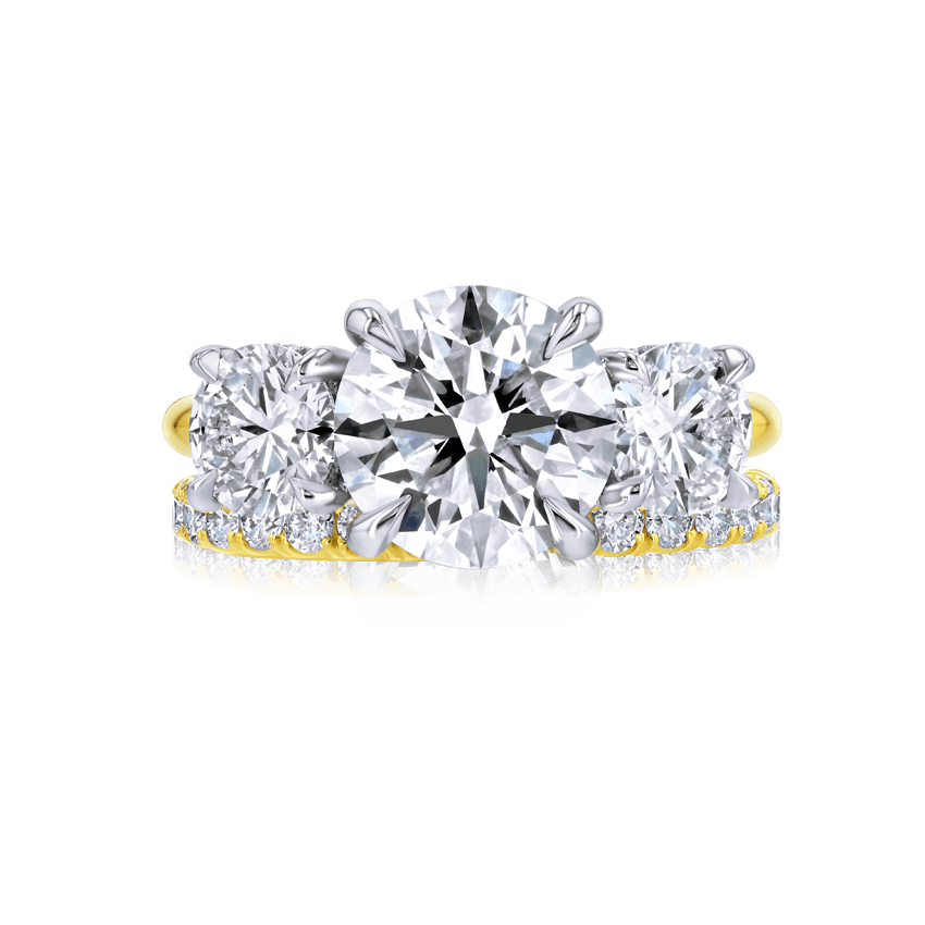 3-Stone Round Diamond Ring - Marvels Co.