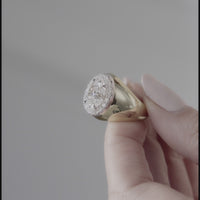 Oval Diamond Statement Ring - Marvels Co.