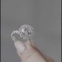 Round Halo Engagement Ring - Marvels Co.