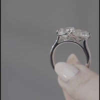 Double-Solitaire Diamond Engagement Ring - Marvels Co.