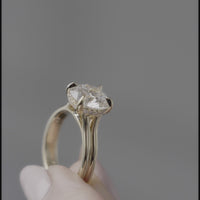 Double-Band Round Engagement Ring - Marvels Co.