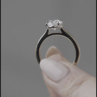 Low-Profile Oval Engagement Ring - Marvels Co.